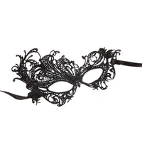 Черная ажурная текстильная маска Марго Bior Toys Erowoman-Eroman EE-20352