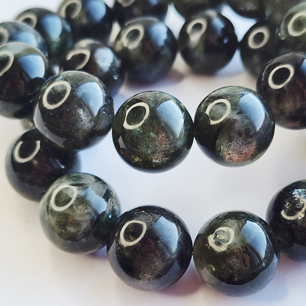 Мусковит, бусина крупный шар, 16.6мм, штучно