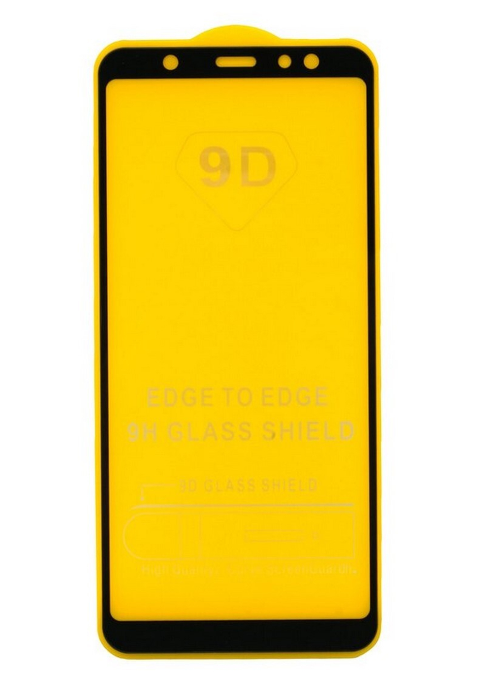 Защитное стекло Samsung A6 Plus 2018 (черный) 9D тех.упаковка