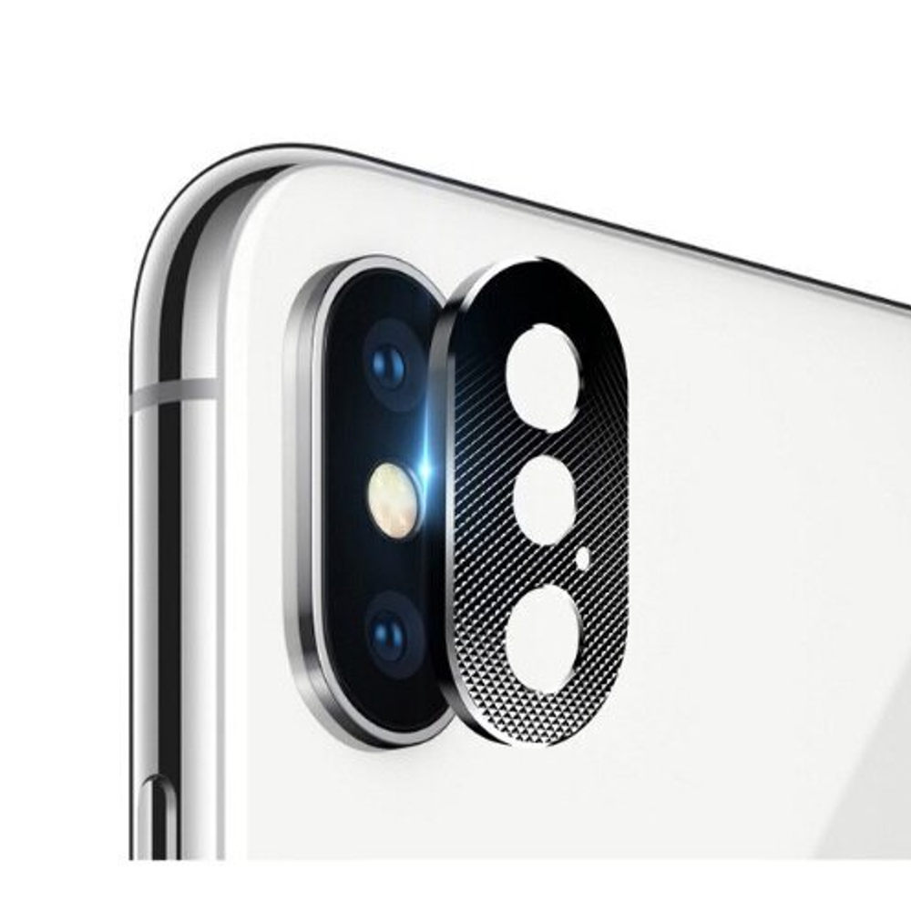 Защитное стекло камеры iPhone XS/XS Max +бампер камеры Gray Totu