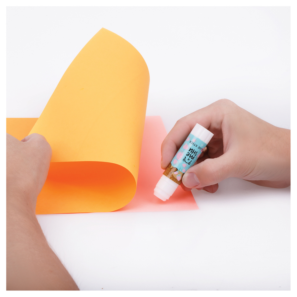 Клей-карандаш "Animals" с топпером, 8г, ПВП, ассорти