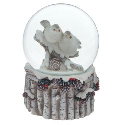 GAEM Фигурка декор в стекл шаре "Птички", D6 см, L7 W7 H9 см, 2в.