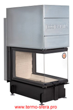 Каминная топка Экокамин ДЕЛЬТА 900 три стекла принтинг