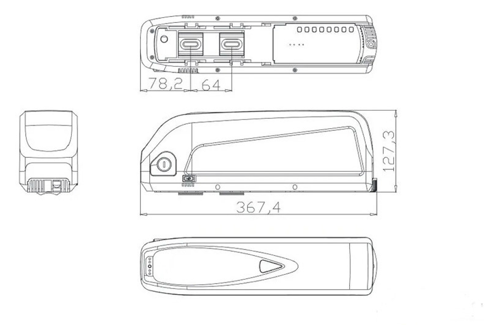 Набор для сборки электровелосипеда Mxus 48v 500w с дисплеем заднее