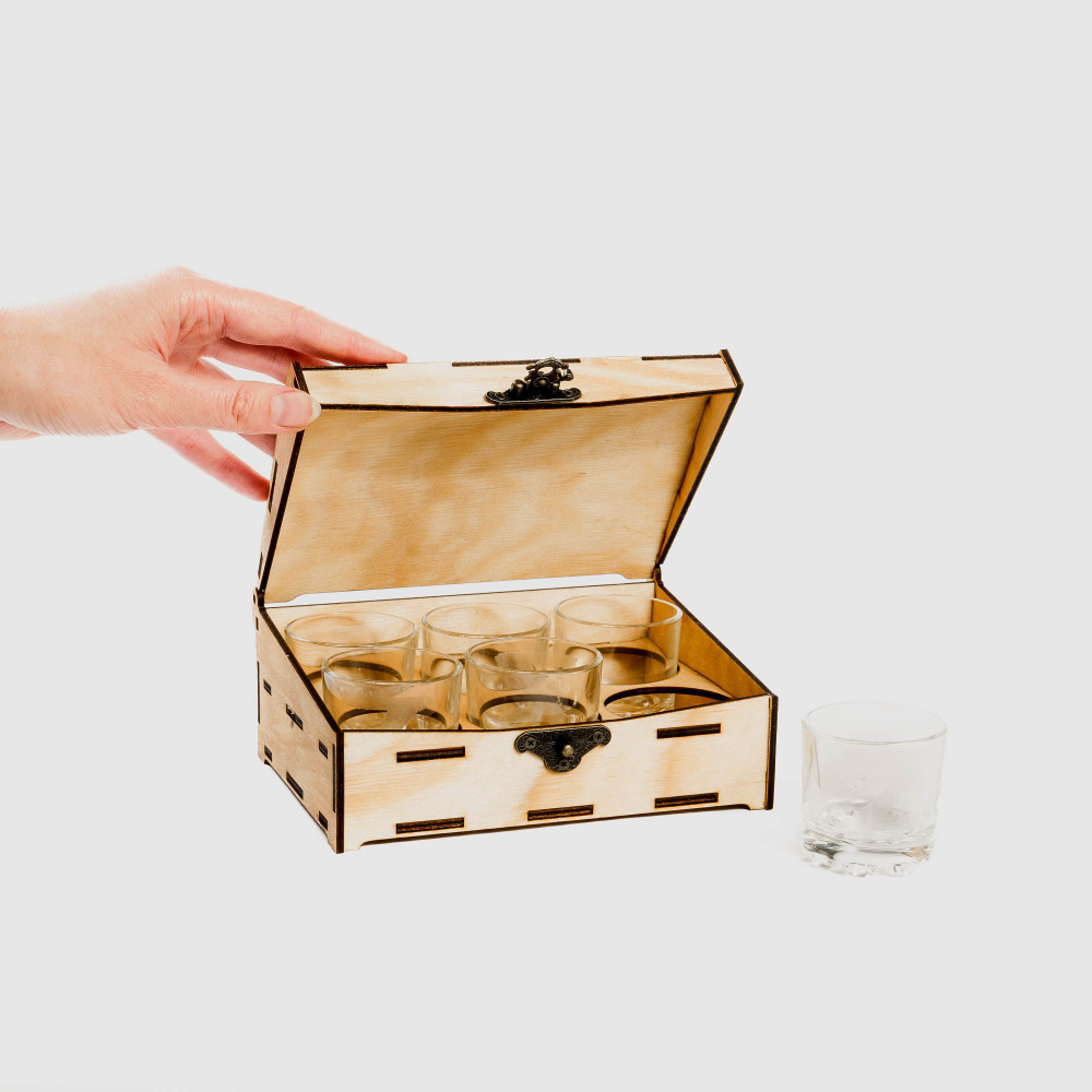 Набор рюмок "Z Россия" 6 штук в подарочной коробке