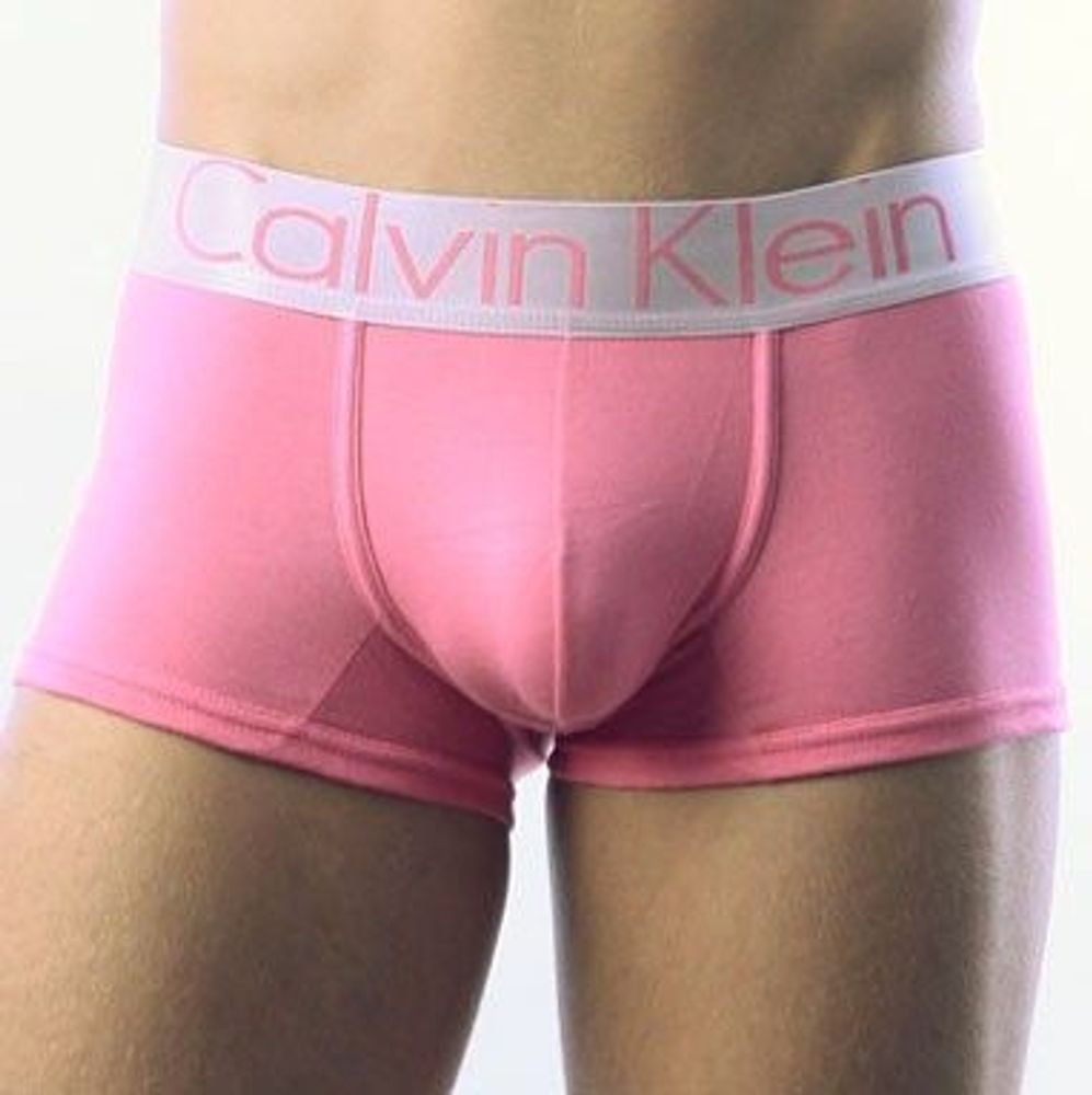 Мужские трусы боксеры Calvin Klein Boxer Steel Pink