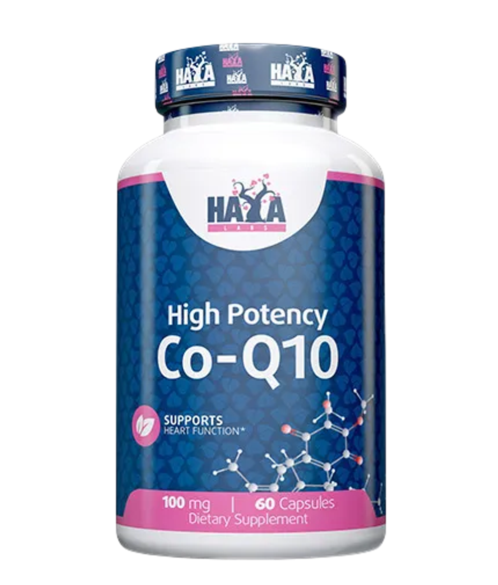 Haya Labs High Potency Co-Q10 100 mg 60 caps , Коэнзим Q-10