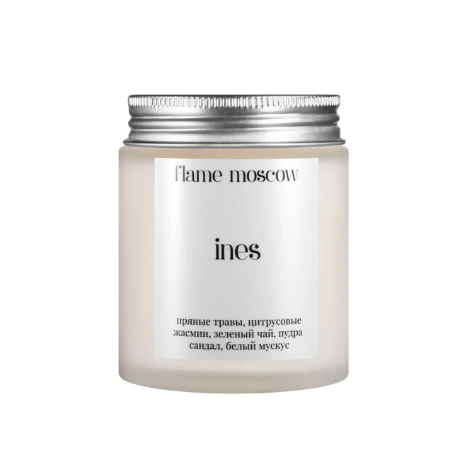 Ароматическая свеча FLAME MOSCOW matte candle Ines