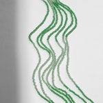 Селенит (имитация), оттенок "Весна", 2мм, шар, микроогранка