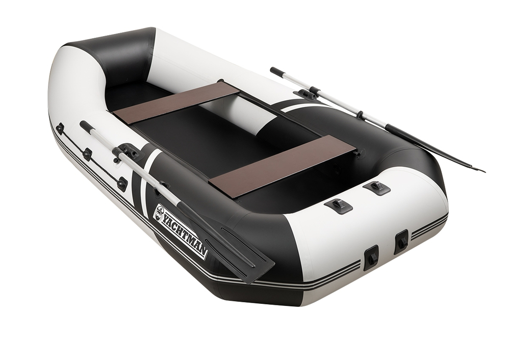 YACHTMAN-260 М (Яхтман) белый-черный (лодка ПВХ с усилением)