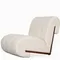 Лаунж-кресло Mesnil, молочное букле