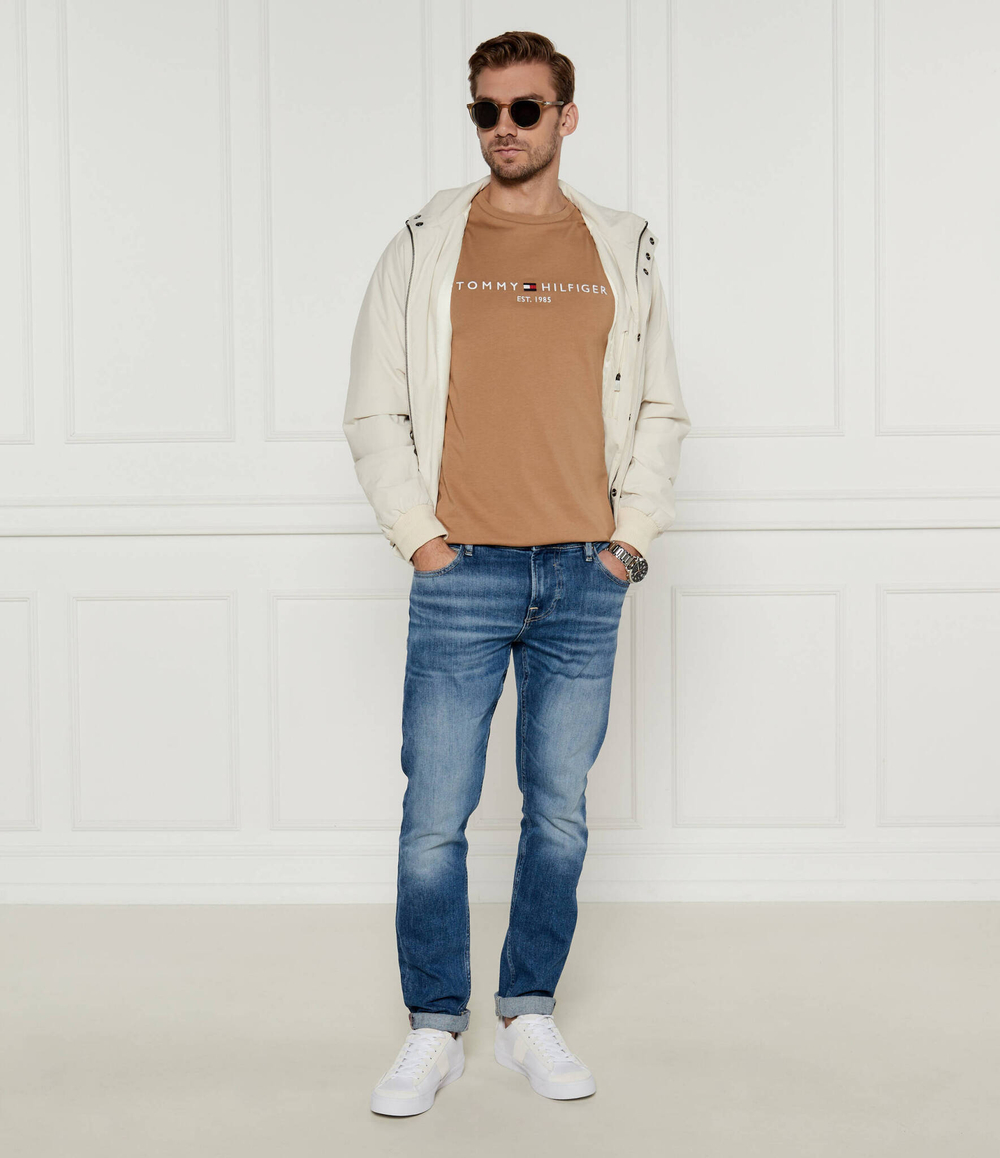 Футболка Tommy Hilfiger - светло-коричневый(MW0MW11797)
