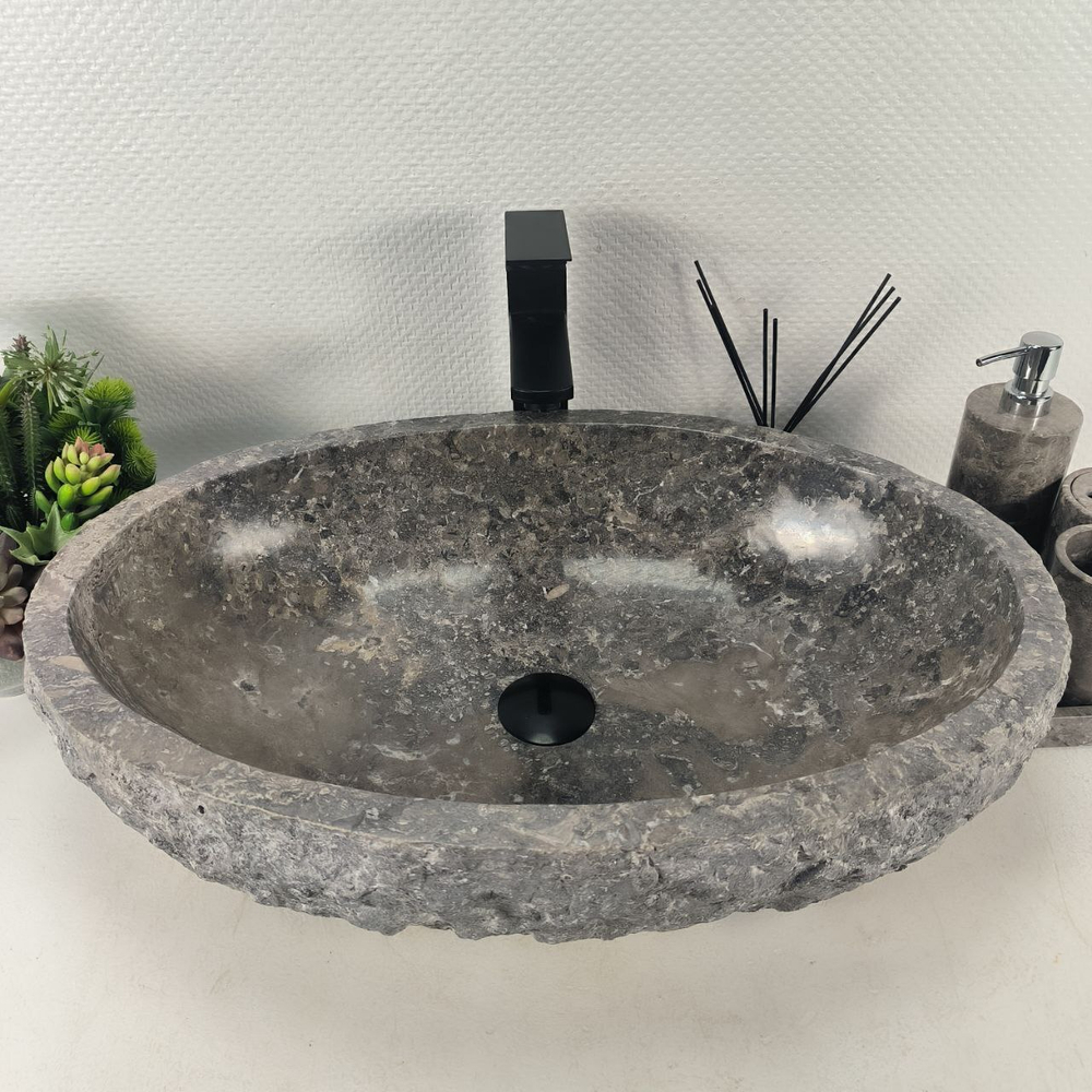 Раковина из мрамора Erozy Grey EM-64677 61*41*16 0189