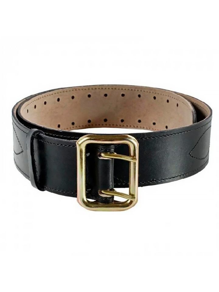 Ремень офицерский Р-1 (черный, кожа)