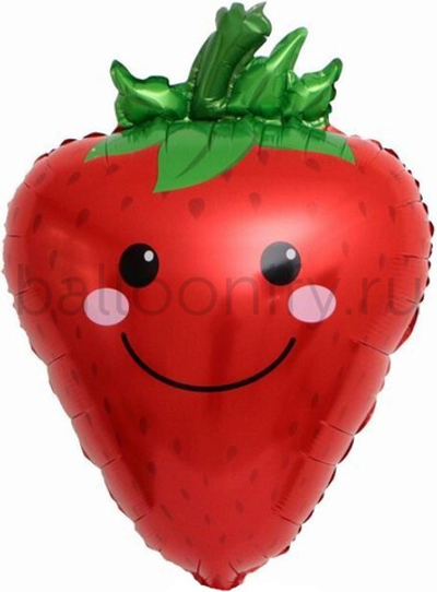 Шар (28''/71 см) Фигура, Клубника, 1 шт.