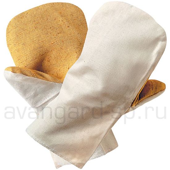 Рукавицы х/б с брезентовым наладонником