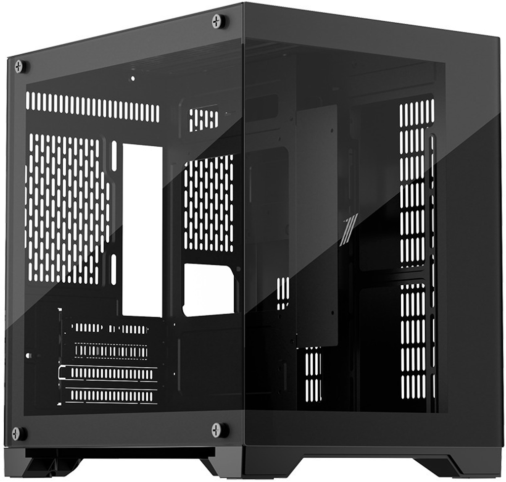 Корпус mATX 1STPLAYER MEGAVIEW MV5-TP ARGB Black
