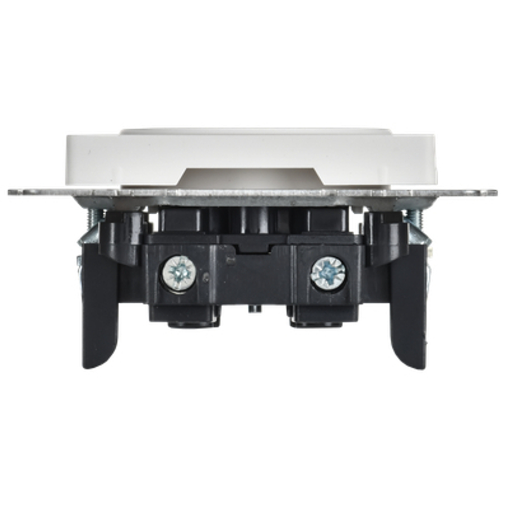 BRITE Розетка 1-местная без заземления с защитными шторками 10А РСш10-2-БрАБ арктический белый IEK