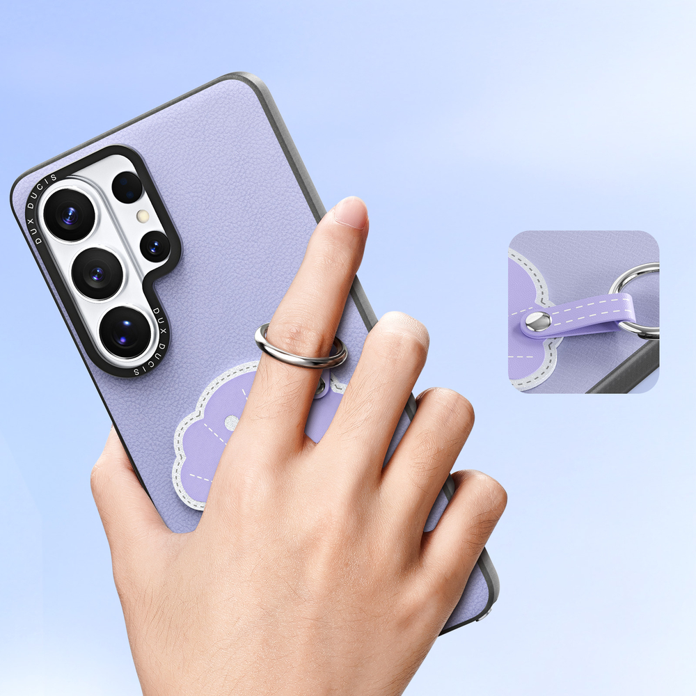 Чехол фиолетового цвета для Samsung Galaxy S26 Ultra, серия Luvy Series Case (со съемным ремешком) от Dux Ducis