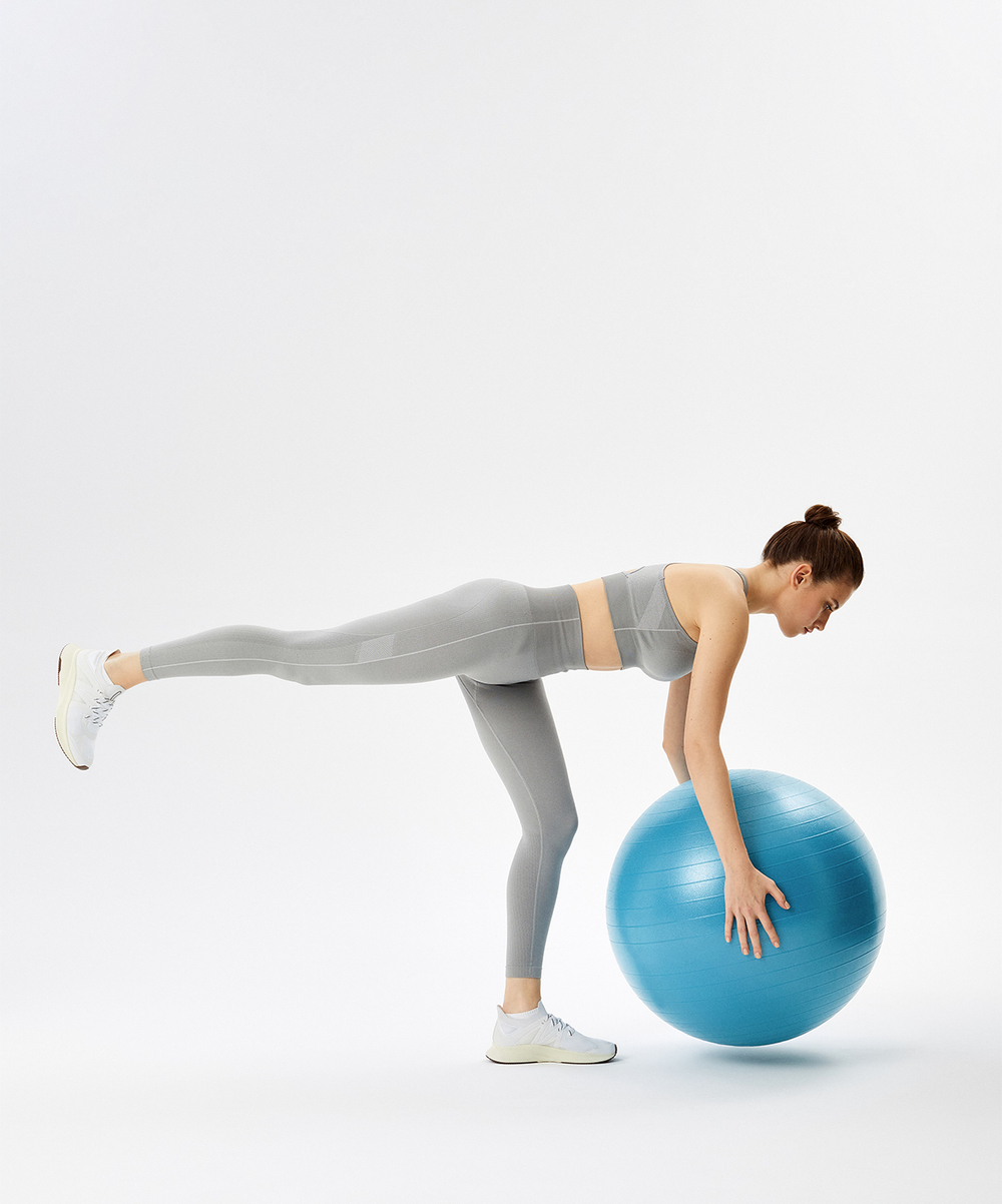 Фитбол GB-108 антивзрыв, 1200 гр, синий пастель, 75 см