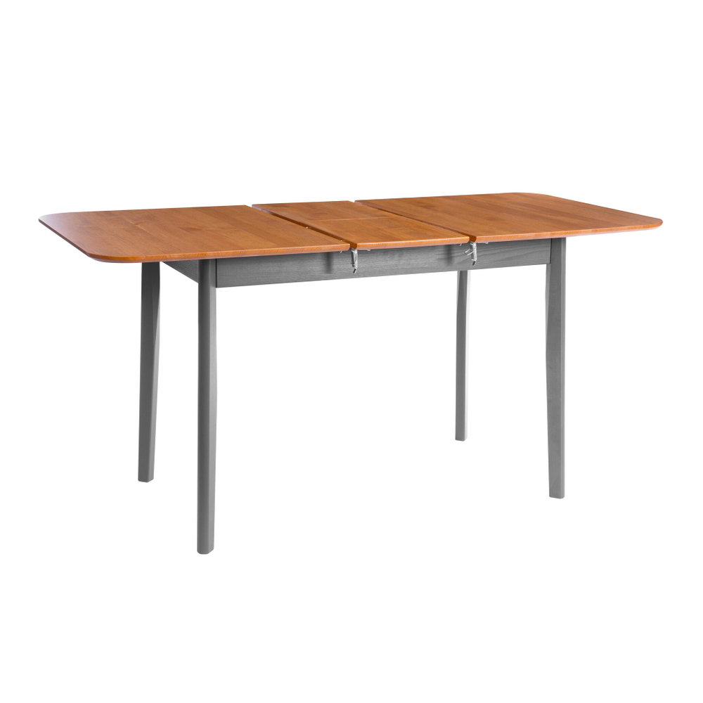 Стол Соната Люкс раздвижной/Sonata Lux extension table массив сосны, антик /графит, 120-(150)х75х75 см