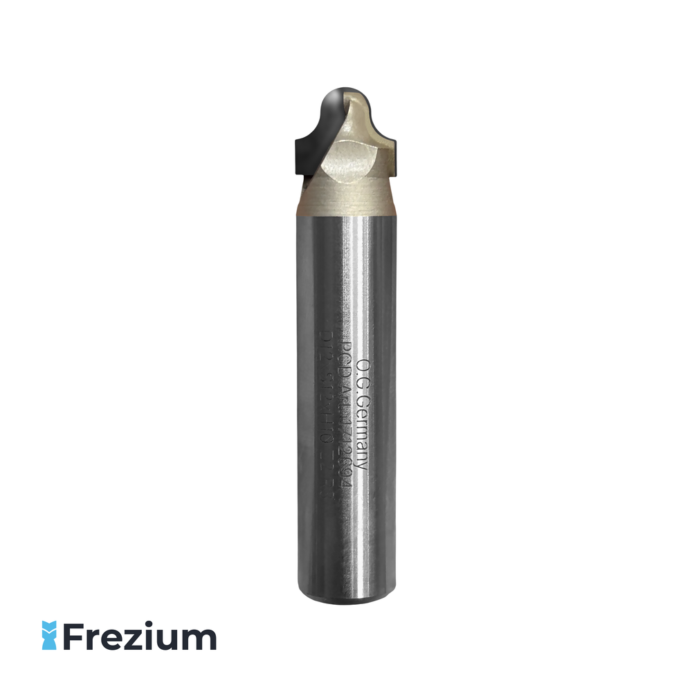 Пазовая фасонная алмазная фреза по дереву "O.G.Germany" (12x12x10 R3 Z2; 1712694 PCD)