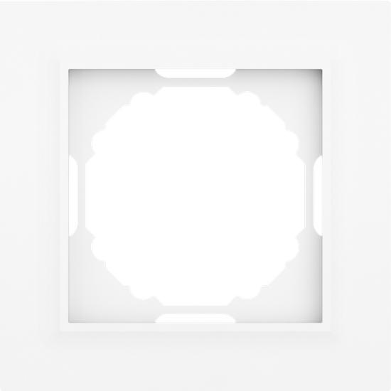 Рамка 1-я,  Wave глянцевый белый,  серия A07