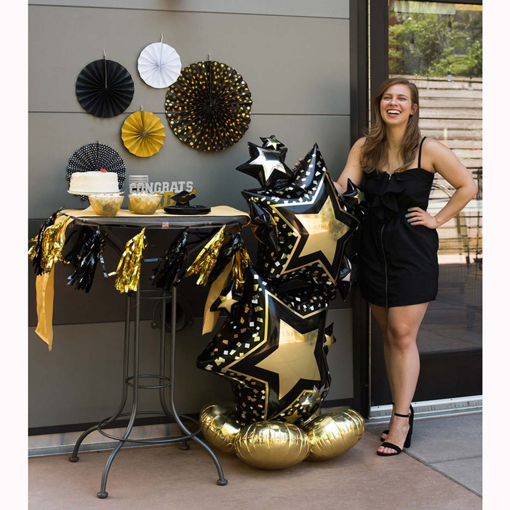 ФИГУРА Звезды Black&Gold 150 см