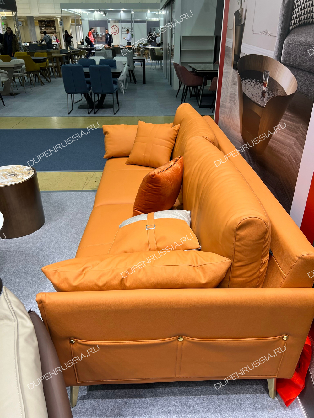 Диван CALIFORNIA NAPPA SF002 (3-х местный) коричневый 6606