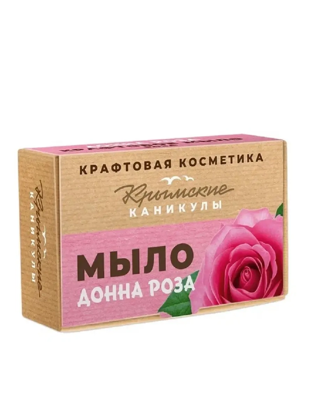 Натуральное крафтовое мыло Роза , 90г