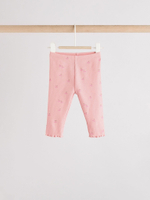 Легинсы для малышей Next E67-034, 4 шт., Серый, Светло-желтый, Розовый