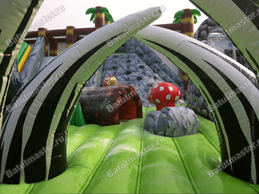 Надувной батут "Динозаврия" 10*10*5.5 м