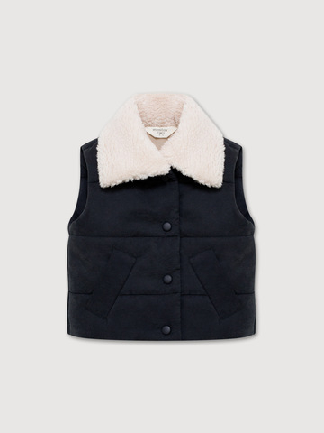 Стеганый жилет, Черный