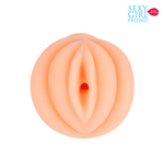 Телесный мастурбатор-вагина с комплектом из 3-х эрекционных колец