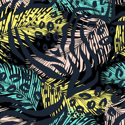 Абстрактный геометрический animal print