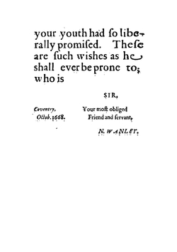 A discourse of constancy in two books chiefly containing consolations against publick evils written in Latin by Justus Lipsius, and translated into English by Nathaniel Wanley | Nathaniel Wanley