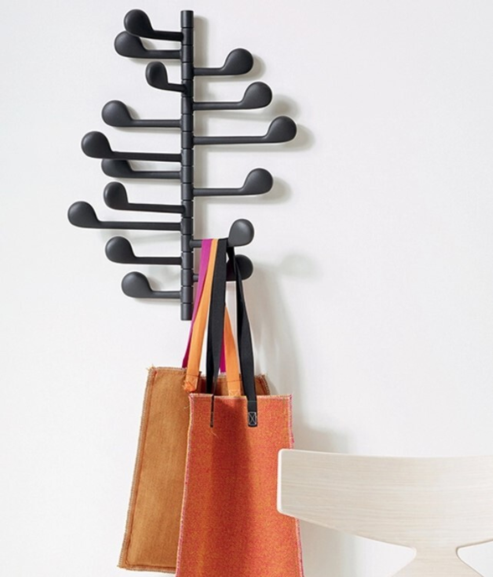 Bешалка Song ARPER настенная/металл/black 16 крючков 470х40х585h