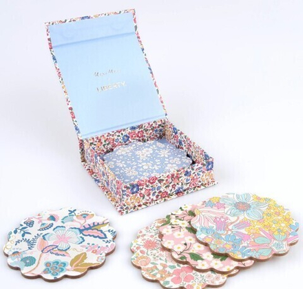 Подставки под стаканы многоразовые "Liberty", композитное дерево, 6 шт