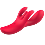 Красный вибратор-кролик с 4 моторами Shakira (Цвет: красный)