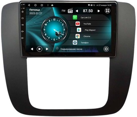 Магнитола для Tahoe 2006-2014 - Vaycar VA10-1174 (черная рамка) на Android 13, 8-ядер, 4G SIM-слот