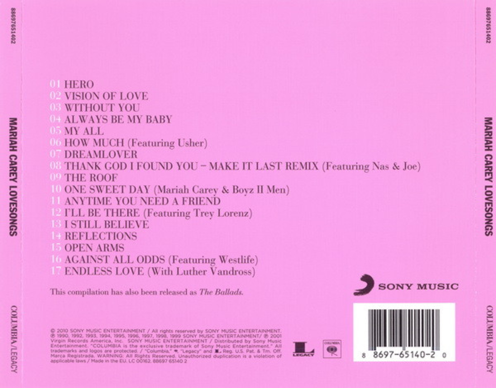 Mariah Carey / Lovesongs (CD)