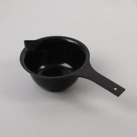 Чаша для окрашивания, с удлинённой ручкой, 300 мл, диаметр 12 см, цвет чёрный