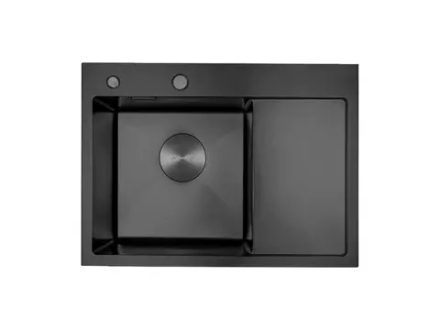 Мойка AVIVA 65*48, Нано-Черный (арт. NB6548L), левая