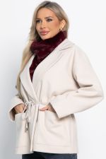 Пальто-пиджак (бежевый) Б15086-7М LT Collection