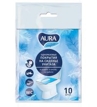Покрытия на унитаз Aura Comfort, 10 шт.
