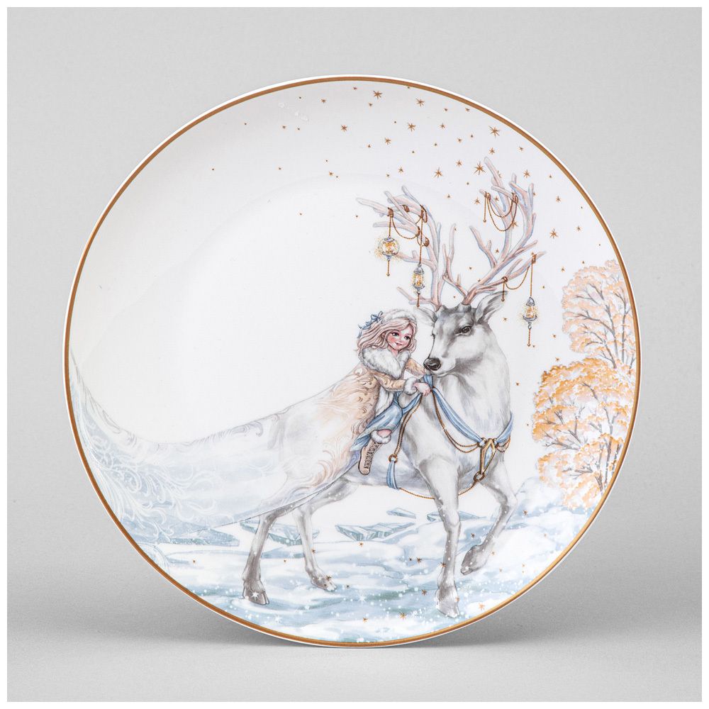 ТАРЕЛКА ЗАКУСОЧНАЯ LEFARD "СНЕЖНАЯ КОРОЛЕВА" 20,5 СМ (КОР=24ШТ.)