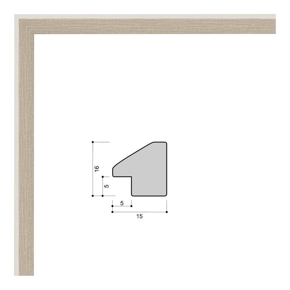 Фоторамка 15х21 см, серая, арт. 1521.748243