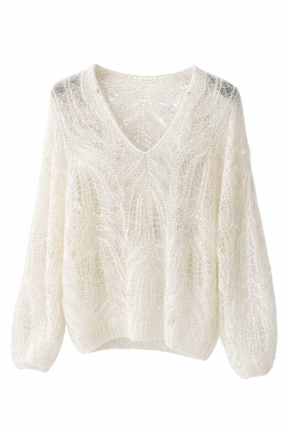MOHAIR кофта - белый