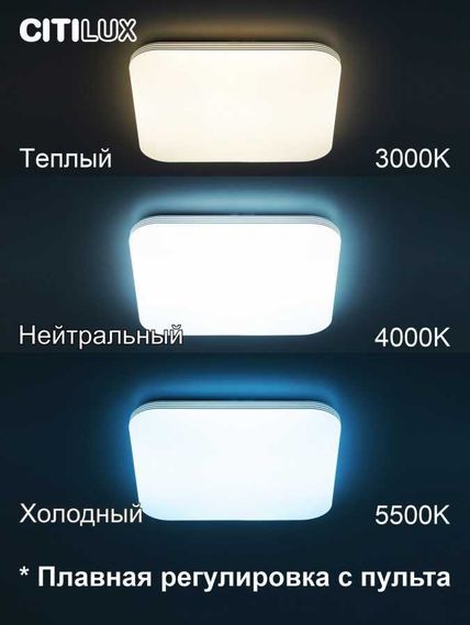 Потолочный светодиодный светильник Citilux Симпла CL714K680G