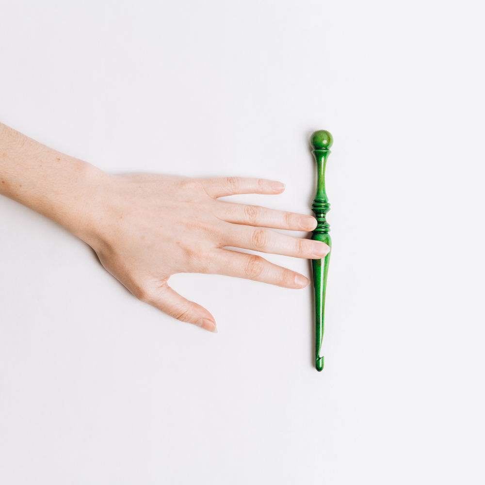 Деревянный крючок для вязания из древесины клена 7 мм. K326